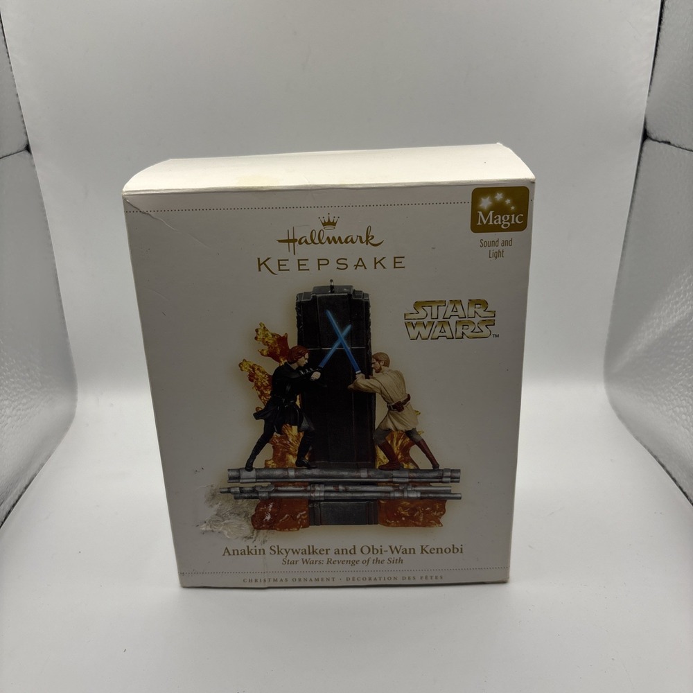 2006 Hallmark Ornament Star Wars Anakin Skywalker and Obi-Wan Kenobi NIB